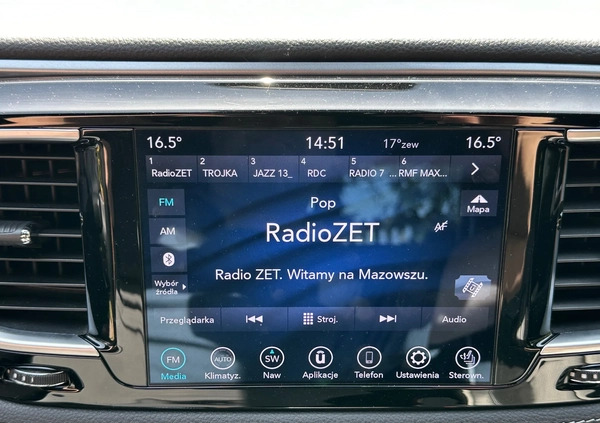 Chrysler Pacifica cena 159600 przebieg: 53295, rok produkcji 2020 z Mława małe 211